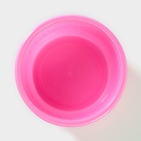 Ланч - боксы Доляна &laquo;Горошек&raquo;, набор 3 шт: 300/600/900 мл, круглые, цвет розовый