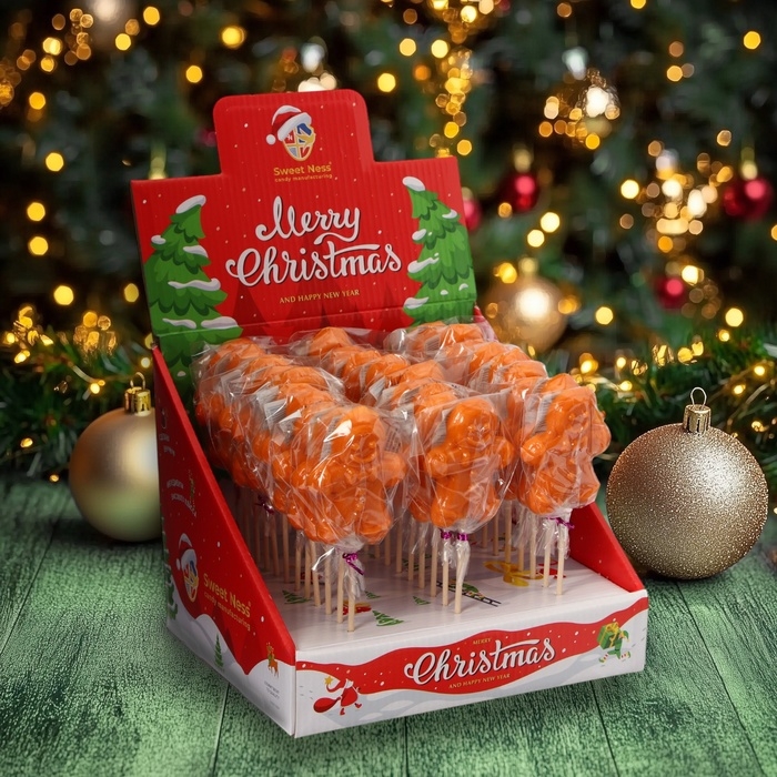 Новый год. Карамель леденцовая фигурная Sweet Ness "Пряничный человечек", 30 г