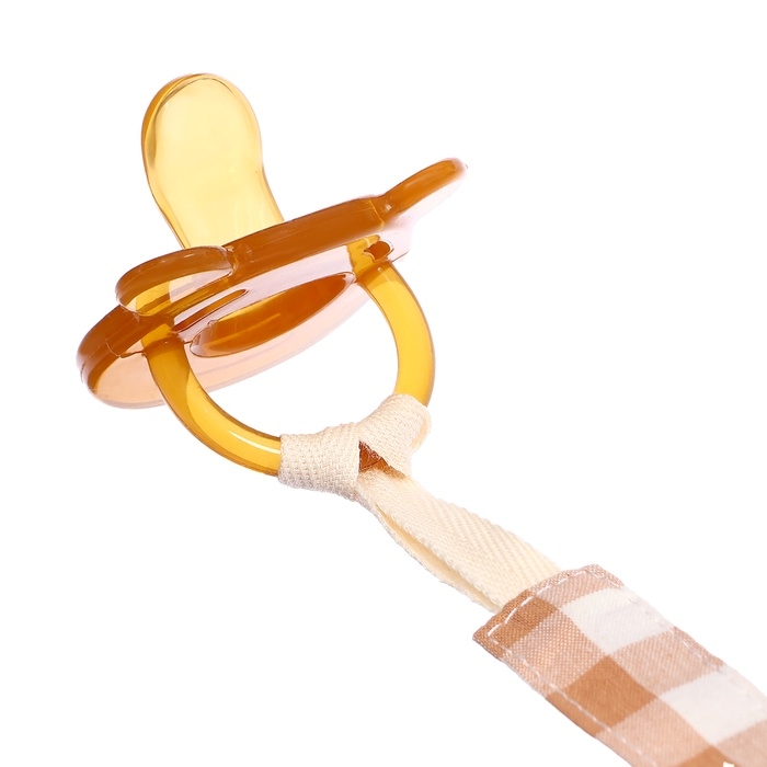 Пустышка с держателем, набор, в контейнере, коричневый Пустышка с держателем, набор, в контейнере, коричневый