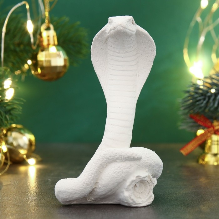 Новый год. Символ 2025. Фигура для раскраски "Змея Серафима" 10х6х6см