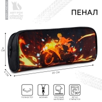 Пенал школьный текстильный &laquo;1 сентября: Мото аниме&raquo; , 20 х 8 х 4 см