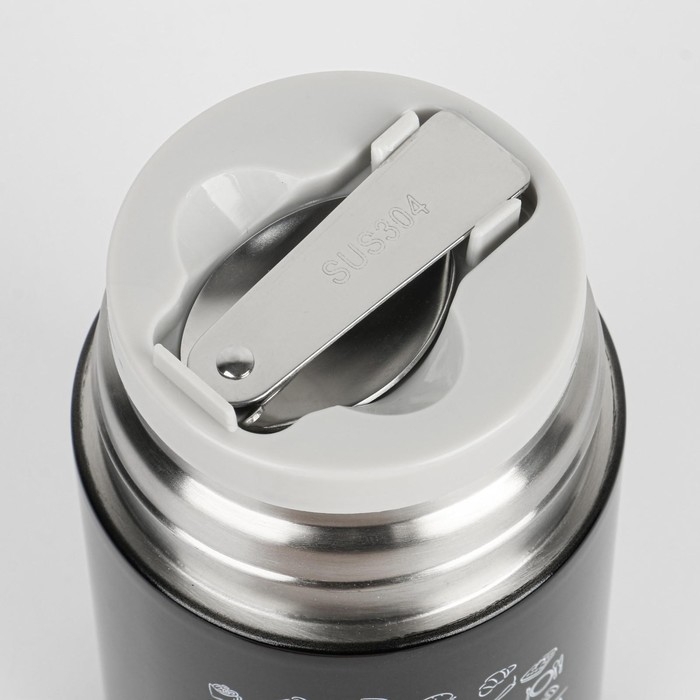 Термос для еды, для чая "Мастер К. Приятного аппетита", 550 мл, сохраняет тепло 12 ч, 17 х 11 см 692