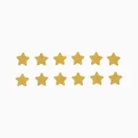 Звезды золото на клеевой основе 3 см (набор 12 шт.)