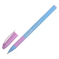 Ручка шариковая ErichKrause U-109 Stick&Grip Pastel Bloom, игольчатый узел 1.0 мм, чернила синие, резиновый держатель,МИКС
