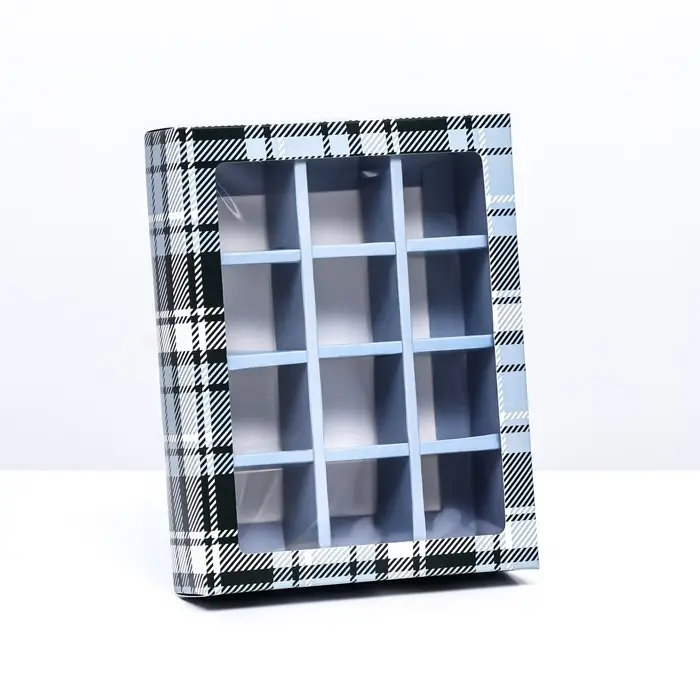 Коробка для 12 конфет, &laquo;Мужской&raquo; 19&times;15&times;3.6 см