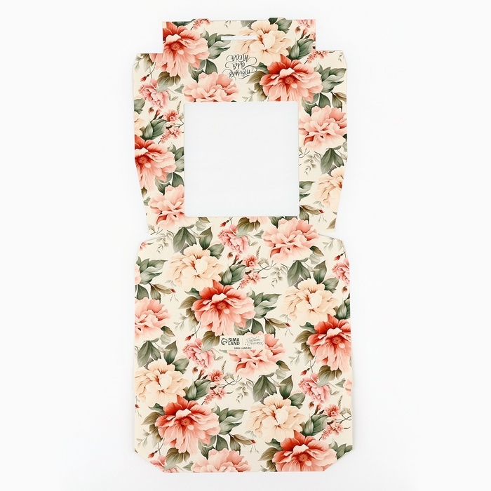 Коробка складная &laquo;Нежность&raquo;, 20 х 20 х 4 см