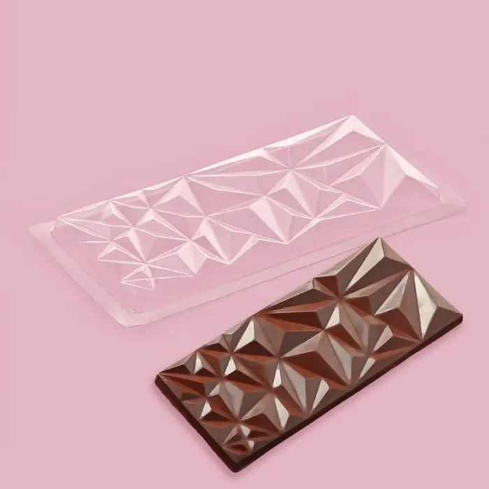 Форма для шоколада &laquo;Геометрия&raquo;, пластик, 20,5&times;10&times;1 см, прозрачная