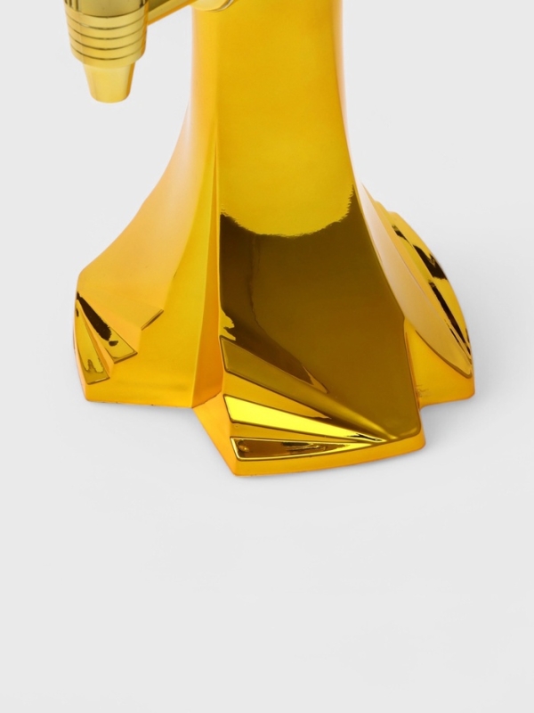 Башня пивная &laquo;Шар&raquo;, 3 л, ёмкость для льда, подсветка, пластик, золотистый