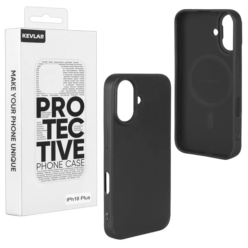 Чехол iPh 16 Plus TPU Kevlar