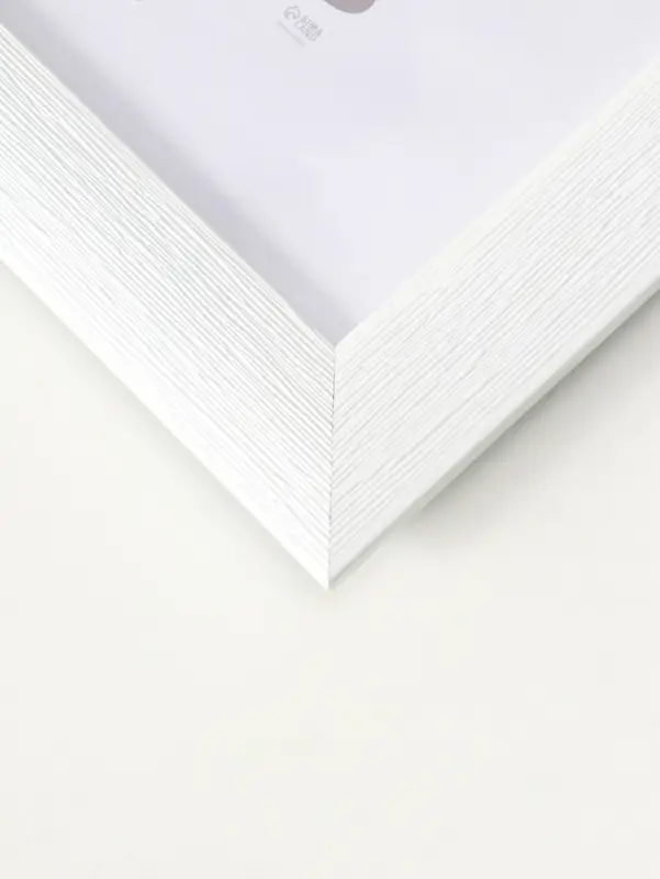 Фоторамка для фото 40х50 см "Luxe Elegance" пластик, белый, (пластик экран)