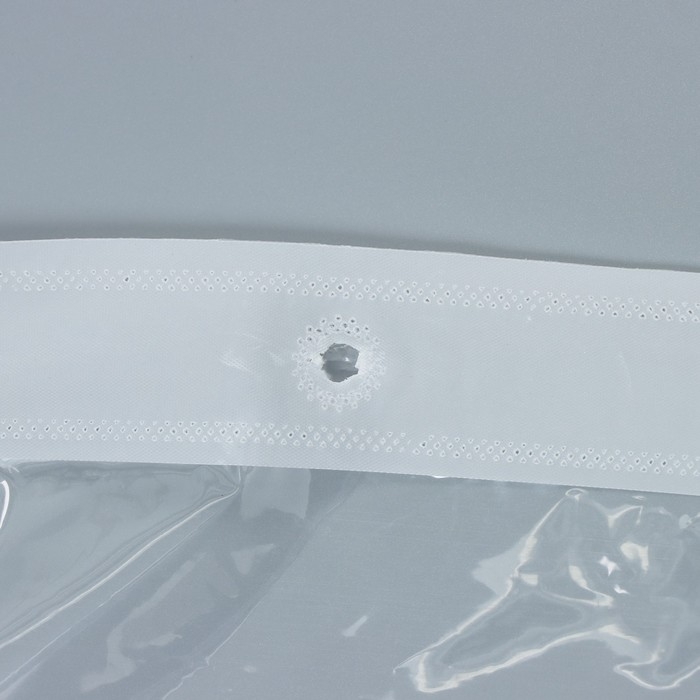 Штора для ванной Доляна &laquo;Лёд&raquo;, 180&times;180 см, PEVA, прозрачная