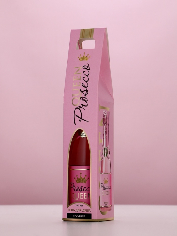 Гель для душа во флаконе шампанское Prosecco Queen, 250 мл, Новый Год
