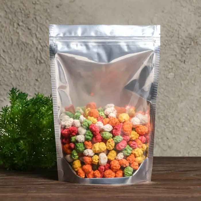 Пакет Zip-lock ПП, метализзированный, со сплошным окном, 18&times;26 см