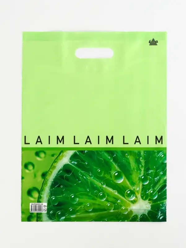 Пакет &laquo;Лаймовая свежесть&raquo;, полиэтиленовый с вырубной ручкой, 40&times;31 см, 30 мкм