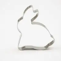 Форма для печенья Доляна &laquo;Зайка&raquo;, металл, 7&times;5,5&times;2 см, серебристая
