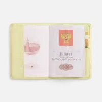 Обложка для паспорта Unison, светло-зеленая