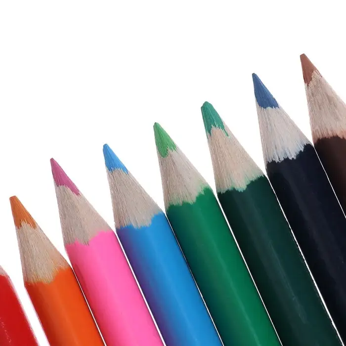 Карандаши цветные 12 цветов Calligrata &laquo;Принцесса&raquo;, МИНИ в картонной коробке, корпус треугольный, деревянный