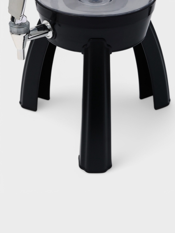 Пивной бочонок &laquo;Банный&raquo;, 3 л, ёмкость для льда, подсветка, пластик, чёрный