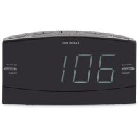 Радиобудильник H-RCL238 черный LCD подсв белая часы цифровые