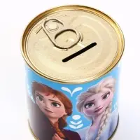 Копилка металлическая, 9,5 см х 7,5 см х 7,5 см "Анна и Эльза", Холодное сердце