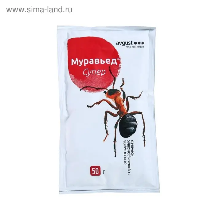 Средство от садовых и домашних муравьев Муравьед Супер 50  г