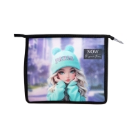 Папка для тетрадей А5, 243x200x80 мм, deVENTE "Paris Girl", молния сверху, пластиковая, для девочки