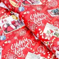 Бумага упаковочная глянцевая &laquo;Письмо от Санты &raquo;, 70&times;100 см