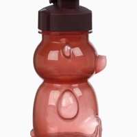 Поильник-непроливайка, 350 мл. "Мишка", цвет бежевый/коричневый