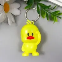 Фонарик свет на кольце "Цыплёнок" мигает МИКС 5,5х3х2,8 см