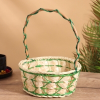 Корзина плетеная 22x22x30 см, ротанг