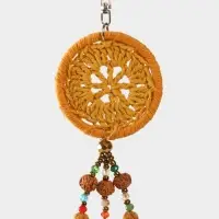 Брелок "Ловец снов" 19 см, цв. бежевый