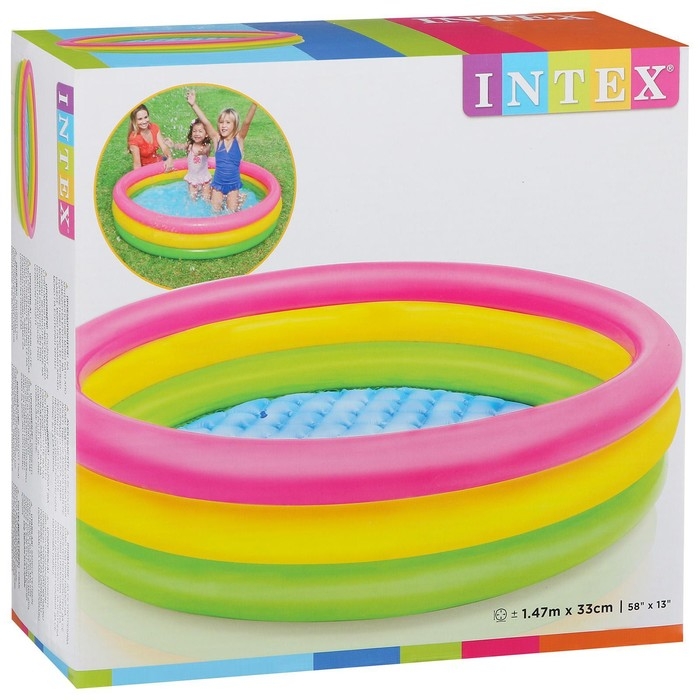 Бассейн надувной INTEX &laquo;Радуга&raquo;, 147&times;33 см, от 2 лет, 57422NP