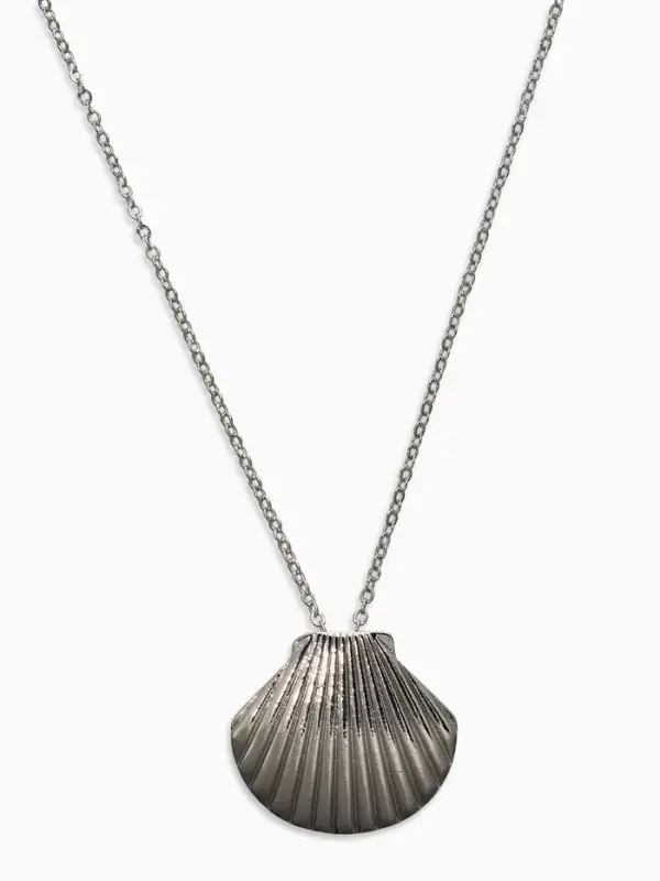 Кулон "Ракушка" вонголе, цвет серебро 50+удл