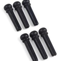 Набор фиксаторов струн Music life, 6 штук, черное дерево