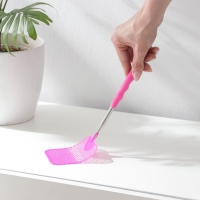 Мухобойка телескопическая, длина 26-70 см, размер рабочей части 8&times;9,4 см, цвет МИКС