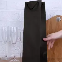 Пакет под бутылку Vindemia, черный