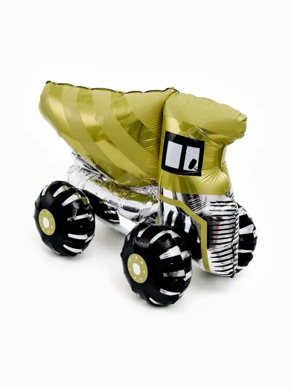 Воздушный шар фольгированный 25" 3D &laquo;Зеленый камаз&raquo;, под воздух