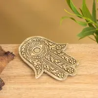 Подставка под благовония " Рука Фатимы" алюминий 13х10 см