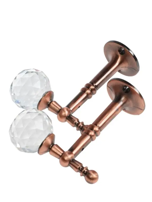 Крючок - держатель для штор на стену CAPPIO KS043, металлический, цвет медь, 2 шт.