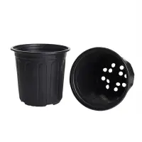 Горшок для рассады, 2 л, d=16 см, h=15 см, мягкий пластик, чёрный, Greengo