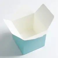 Коробка складная голубая, 10&times;10&times;10 см