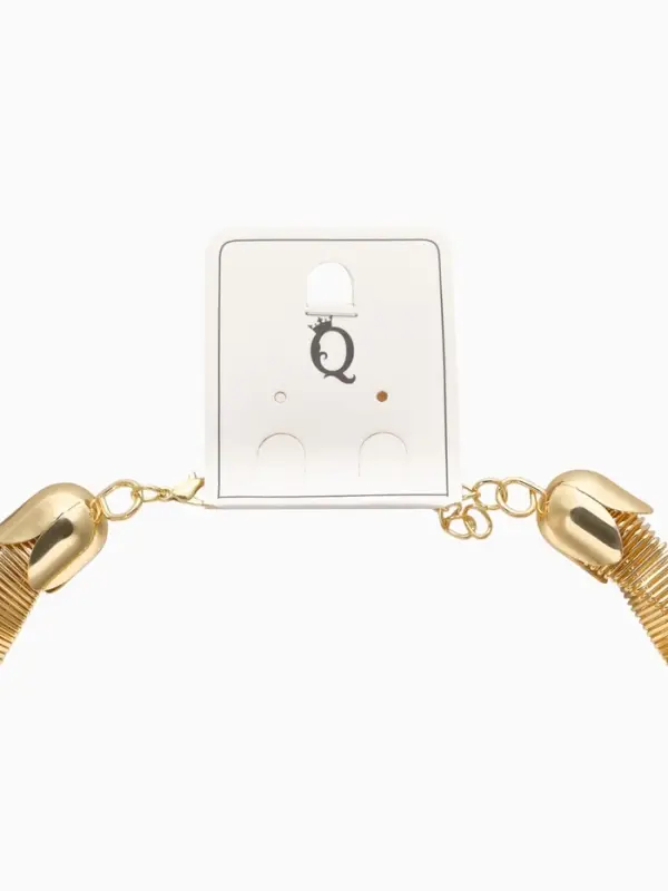 Чокер &laquo;Обруч&raquo; кручённый, цвет золото