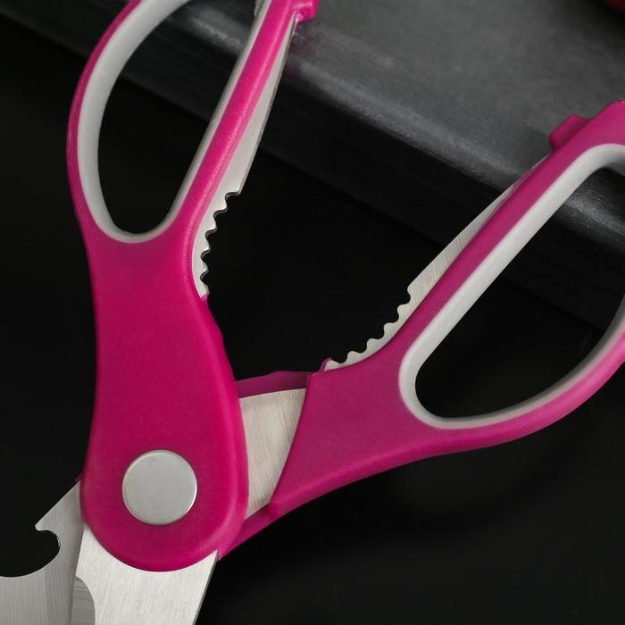 Ножницы кухонные Доляна &laquo;Генри&raquo;, 23 см, цвет МИКС