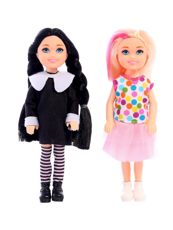 Кукольный дом &laquo;Тёмный домик&raquo;, 2 куклы, мебель, аксессуары