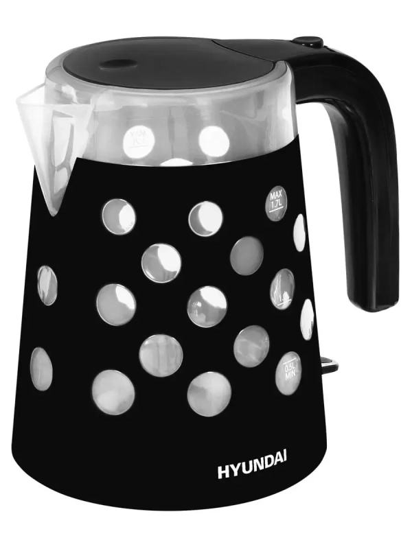 Чайник HYK-G2012 1,7л 2000Вт черный (пластик)