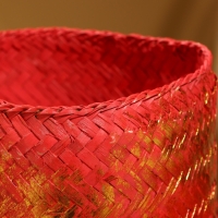 Корзинка плетеная "Голден" 16х16х23 см, розовый