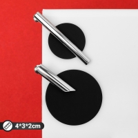 Серьги ассорти &laquo;Арт&raquo; линии, цвет чёрный в серебре