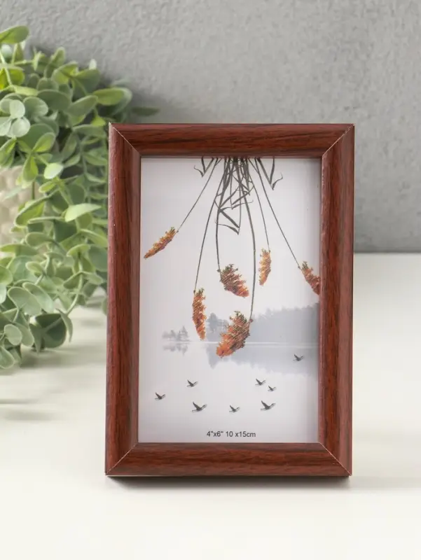 Фоторамка МДФ на 1 фото 10х15 см "Тёмный шоколад" 2,5х13х18 см