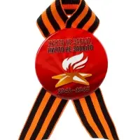 Значок закатной с георгиевской лентой &laquo;9 Мая&raquo;, МИКС