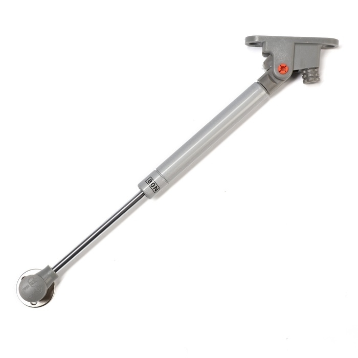 Газлифт 80N CAPPIO, доводчик, бесшумное открывание/закрывание, серый, 2 шт.